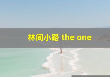 林间小路 the one